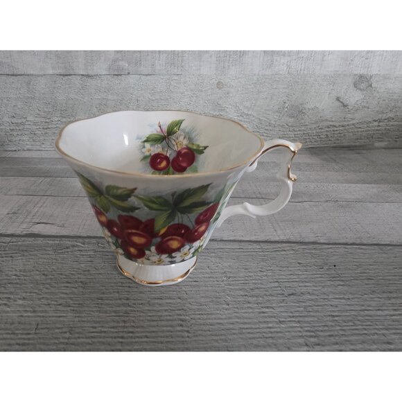 Royal Albert Orchard Series Cherry Blossom Teacup & Saucer Set - Fine Bone China - Picture 4 of 10